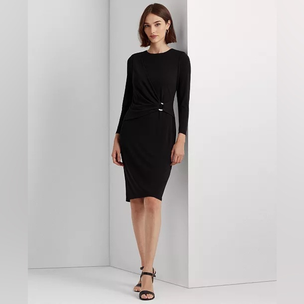 Lauren Ralph Lauren Women’s Long Sleeve Black Dress Size 4